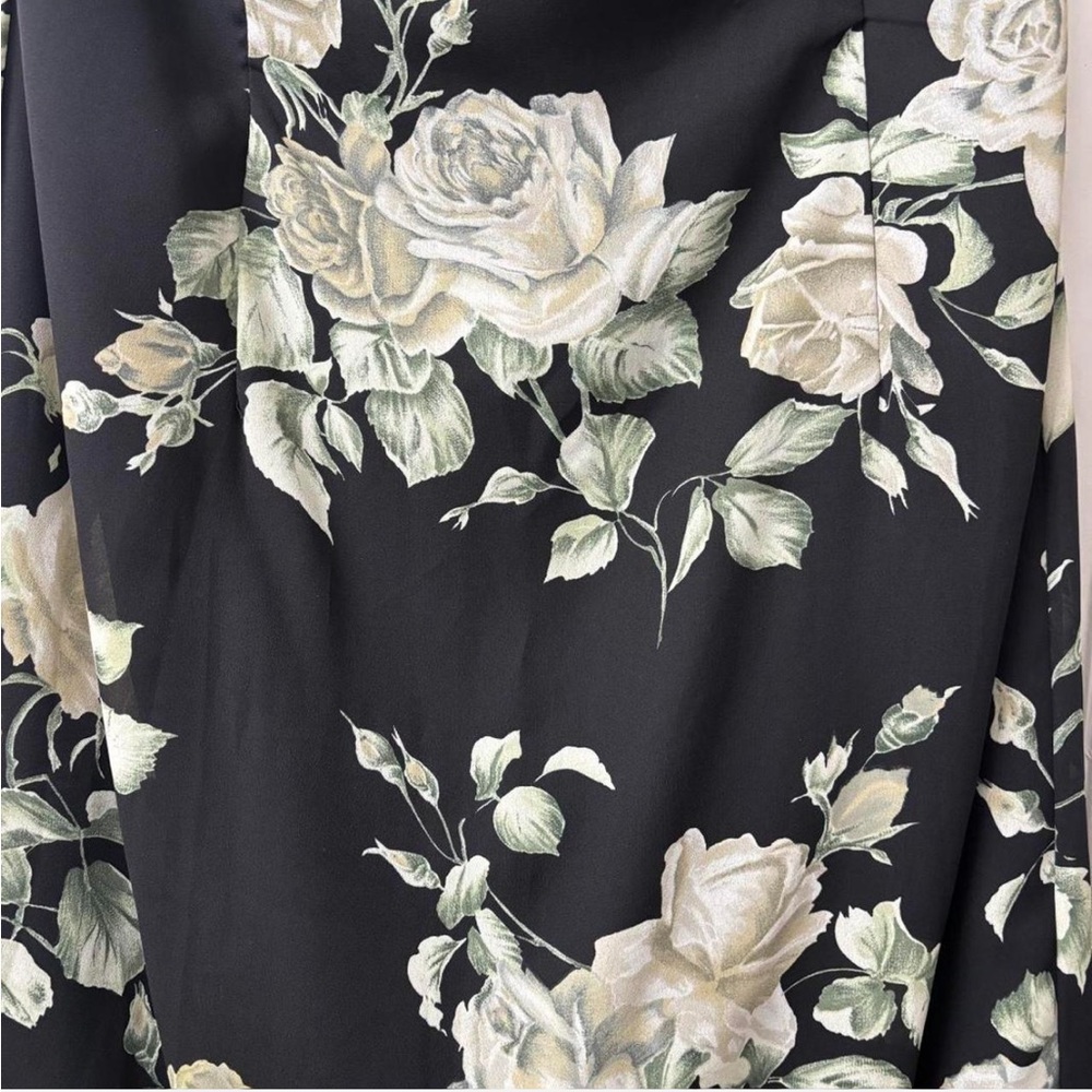 Scott McClintock Black Floral Strapless Dress - Picture 6 of 6